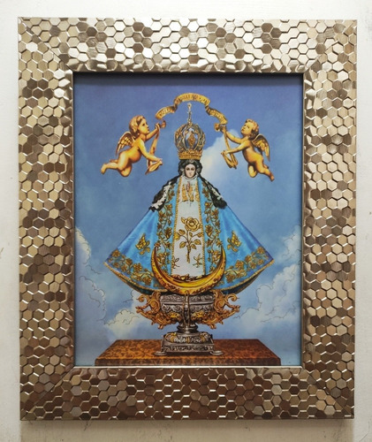 Virgen De San Juan De Los Lagos En Marco Condesita 35 X 30 C