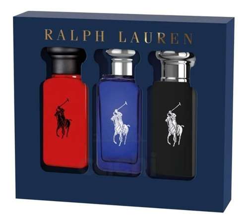 Ralph Lauren  Polo Red Blue Y Black Cofre Regalo  Para Papá 