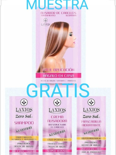 Kit Alisador Keratina Laxios+kit Sachet - mL a $47