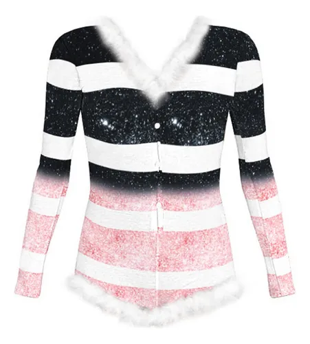 Pijama Para Mujer Con Estampado De Copos De Nieve Navideños