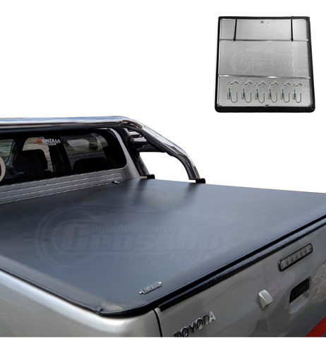 Lona Con Estructura Hilux 05 / 15 C. Doble C/abrojo Coverbox