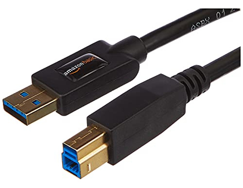 Amazon Basics Usb-a Al Cable Usb-b 3.0, 4.8gbps De Alta Velo