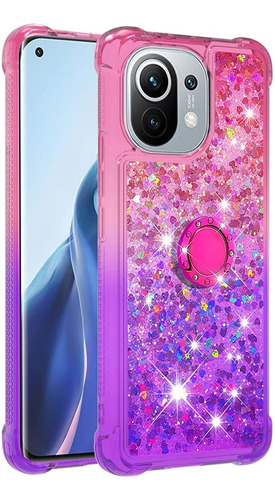 Imagen 3 de 7 de Funda Para Xiaomi Mi 11 Gradient Quicksand Mujer Gij73