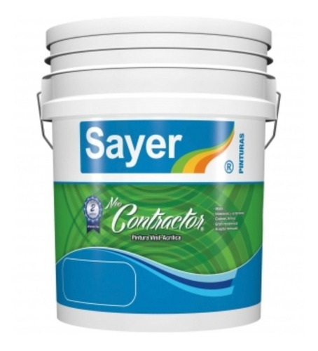 Pintura Vinil-acrilica Sayer Contractor Blanco Mate 19 L 