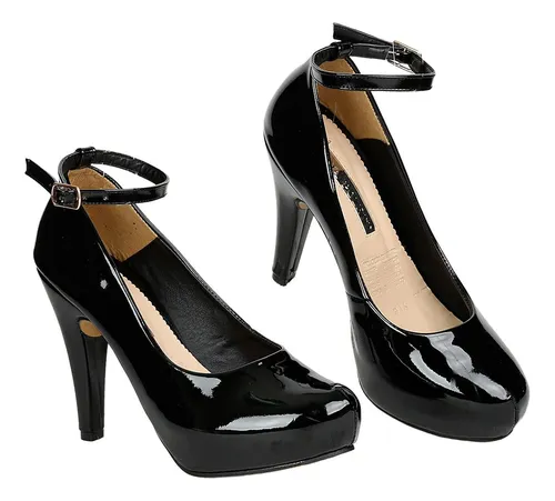 Zapatillas de sales charol mujer