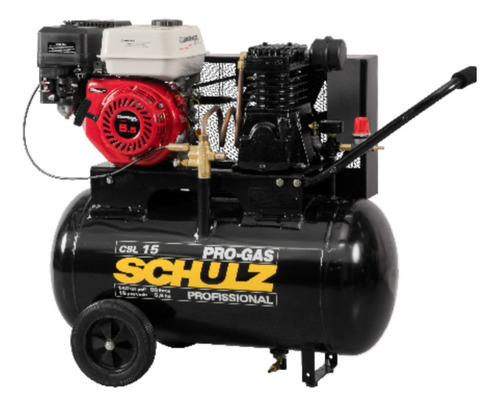 Compresor Industrial Motor A Gasolina 5,5hp 80lts Schulz