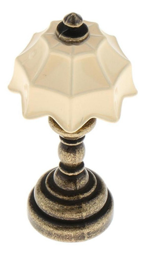 1/12 Modelo De Candeeiro De Mesa De Mesa Em Miniatura Da