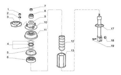 Plastico Contenedor Resorte Suspension Fiat Duna/uno/fiorino