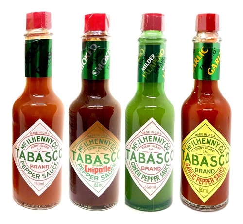 Salsa Tabasco Original Pepper Sauce Combo 4 Envases 150 Ml