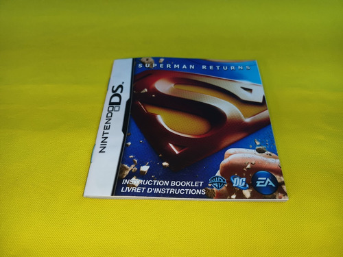 Manual Origina Superman Returns Nintendo Ds