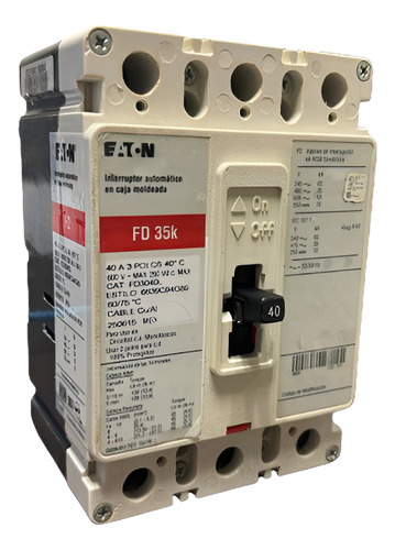 Interruptor Eaton Fd4040l