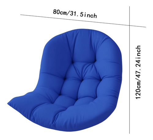 Cojín Colgante Para Silla Egg, Color Azul Suave