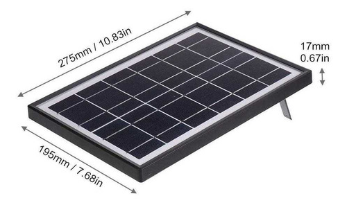 Imagen 5 de 7 de Panel Solar Cargador Usb Para Celulares Powerbank Bombillos