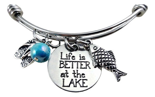 Pulsera  La Vida Es Mejor Lago 