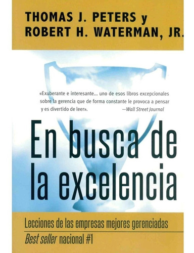 En Busca De La Excelencia / Nuevo Y Original 