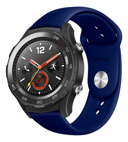 Correa Compatible Con Huawei Watch 2 Classic Azul Oscuro