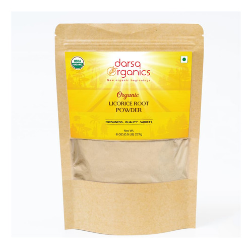 Darsa Organics Polvo De Raiz De Regaliz | Bolsa Resellable D