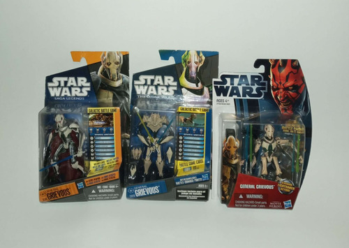 Trilogía Grievous, Saga Legends, Clone Wars, Movie Heroes (Usado)