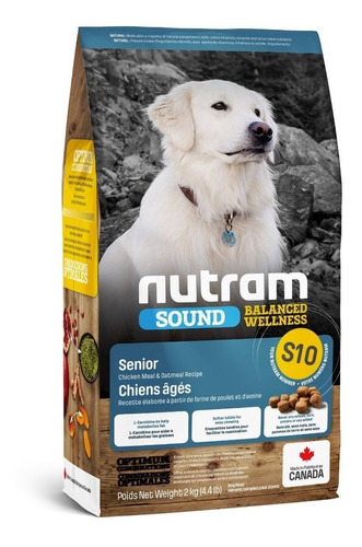 New S10 Nutram Sound Balanced Wellness Senior Dog Food 2kg