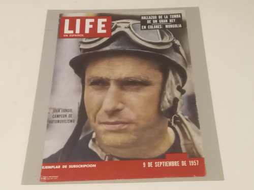 Revista Life En Español. Solamente Tapa: Juan Manuel Fangio