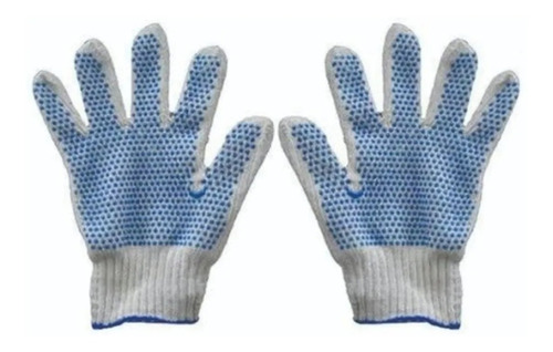 Imagen 3 de 8 de Pack X12 Guantes Moteados De Trabajo Reforzado Resistente