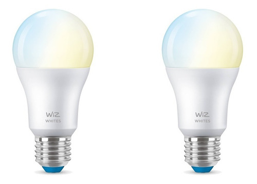 Lampara Led Bulb Wiz Wifi Luz Calida/fria 9w E27 X2 Unidades