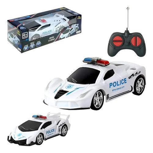 Super Carro Policia Carrinho Controle Remoto Carrinho Força