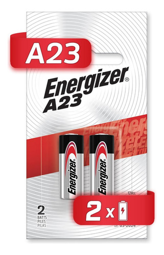 Pila Energizer Alcalina A23 Con 2 A23 Mn21 V23ga 23a 12v