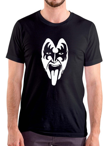 Remera Kiss Rock Música Algodón Premium
