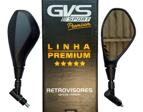 Imagem 1 de 9 de Retrovisor F800 Rosca Honda Giro 360 Gvs Original