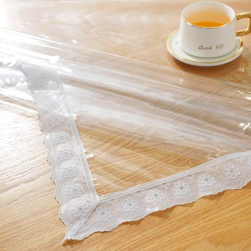 Mantel Protector Mesa Transparente Impermeable Rectangular