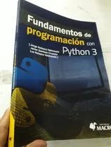 Comprar Libro Fundamentos De Programacion Con Python 3