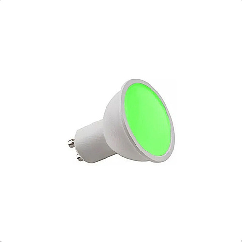 Lampara Dicroica Led Color Verde 220v 7w = 50w Gu10 120°