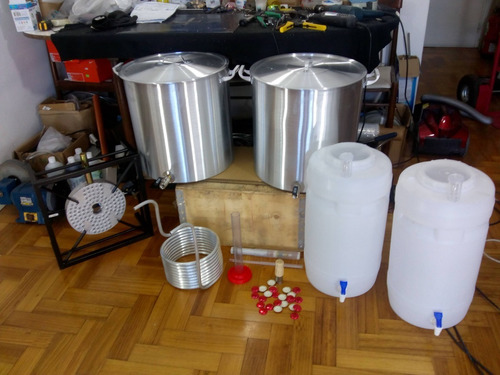 Kit Equipo Fabrica Cerveza Artesanal 5050 Quemador Termometr