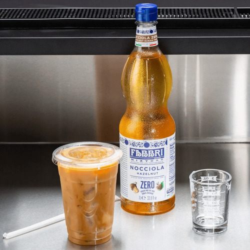 Kit 2 Xarope Soda Italiana Café Fabbri Avelã Zero 1 Litro