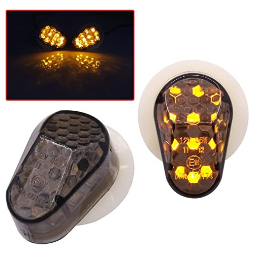 Nwpangu 2pcs Indicadores De Señal De Giro Led Motocicl...