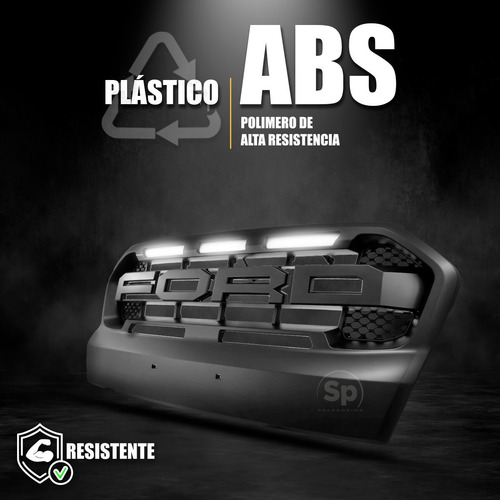 Imagen 4 de 5 de Parrilla Frontal Para Ford Ranger 2017 Tipo Raptor Completa