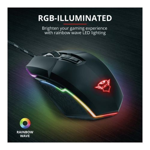 Mouse Gamer Trust Gxt950 Idon Iluminado Laaca