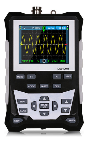 Osciloscopio Kmoon 120 Mhz. 4 Pies 320 X 240 500 Msa/s