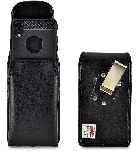 Funda Para iPhone 11 (2019), Negro/cuero/resistente