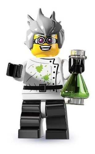 Minifigura Coleccionable Lego Serie 4 Crazy Mad Scientist