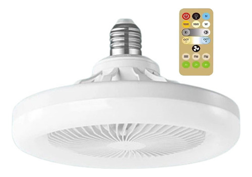 Ventilador De Techo Con Control De 30 W Con Luz Integrada, 1