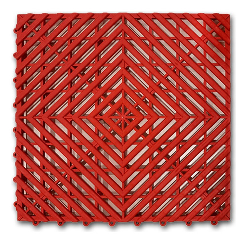 Piso Grilla Plástica, Baldosas Encastrables 30x30x10 Cm