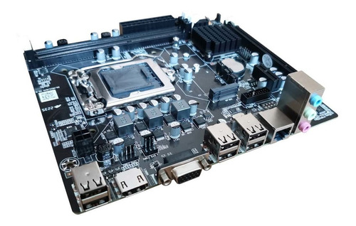 Placa Mãe 1155 Ddr3 H61 | Gt Cor Azul-marinho