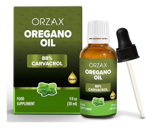 Aceite De Orégano Organico Orzax 88% Carvacrol.