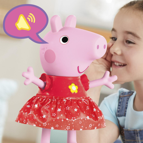 Boneca Interativa Peppa Pig Peppas Muddy Puddles Party 30 Cm