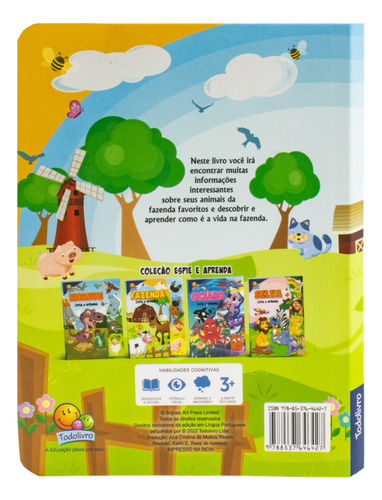 Livro Espie E Aprenda: Fazenda Todolivro Crianças Filhos