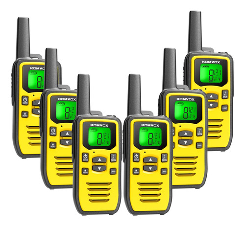 Walkie Talkies Long Range 6 Pack, Radios Recargables De Dos 