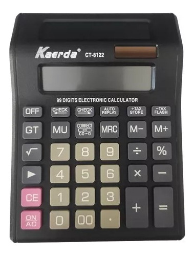 Calculadora Grande 12 Digitos Doble Pantalla Ct-8122