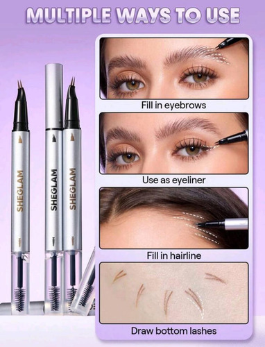 Lapiz De Cejas Sheglam Impermeable Ebony